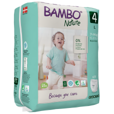 Chiloței Ecologici Bambo Nature Pants, Nr. 4 (7-14 kg), 20 buc.