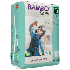 Chiloței Ecologici Bambo Nature Pants, Nr. 5 (12-18 kg),19 buc.