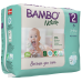 Set 2 pachete scutece Ecologice Bambo Nature Nr. 2 (3-6 kg), 60 buc. + CADOU șervetele umede BAMBO Nature, 50 buc.