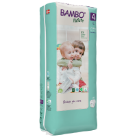 Scutece Ecologice pentru copii Bambo Nature Maxi, Nr. 4 (7-14 kg), pachet 48 buc.
