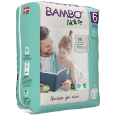 Scutece Ecologice pentru copii, Bambo Nature, Nr. 6 (16+ kg), pachet 20 buc.